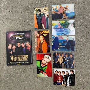 Vintage Nsync Fanclub Photocard with 8 collectible Trading Photos